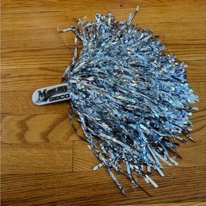 Vintage Marlins Geico Silver Pom Poms